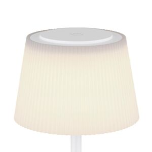 Globo Nabíjecí stolní lampa Gregoir LED, matná bílá, výška 38 cm, CCT