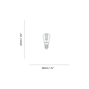 Tala Žárovka Tala LED E14, 2W, tónované sklo, 2 200 K, 120 lm