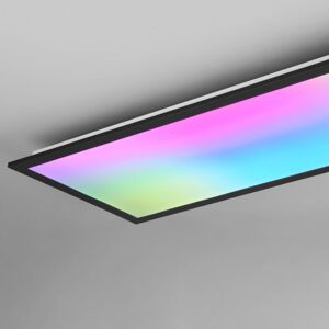 Reality Leuchten Stropní svítidlo Beta LED, délka 80 cm, černé, RGBW, CCT
