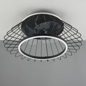 Reality Leuchten LED stropní ventilátor Karlsborg, tichý, Ø 50 cm, CCT, FB