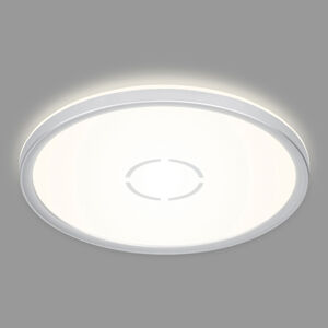 Briloner LED stropní svítidlo Free, Ø 29 cm, stříbrná