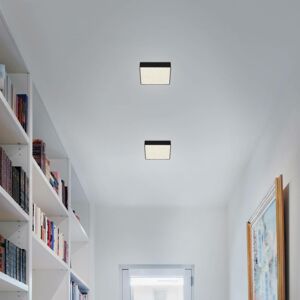 Briloner LED stropní světlo Flame Star 15,7 x 15,7 cm černé