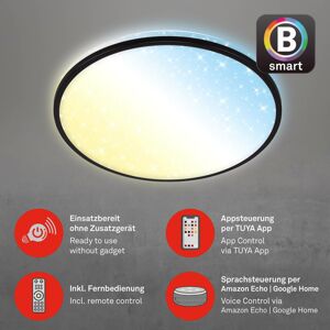 Briloner LED stropní světlo Ivy S, dim, CCT, bílá/černá