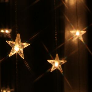 Best Season Deset pramenů - LED světelná clona Star 20 žárovek