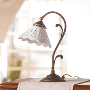 Ceramiche Stolní lampa Semino, keramické stínidlo