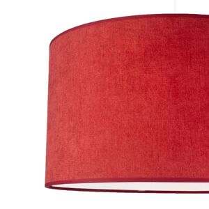 Duolla Závěsné světlo Bristol, tkaný vzor, červená