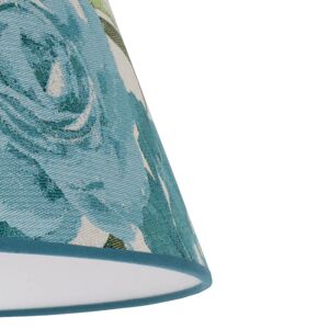 Duolla Stínidlo na lampu Sofia 15,5 cm květiny tyrkysová