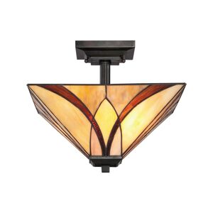 QUOIZEL Stropní světlo Asheville design Tiffany výška 30,5
