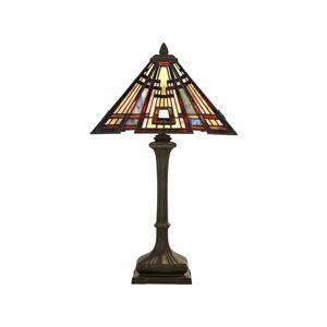 QUOIZEL Stolní lampa Classic Craftsman v designu Tiffany