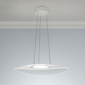 Fabas Luce LED závěsné světlo Vela, bílá, ovál, 59 cm x 43 cm