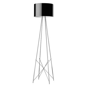 FLOS FLOS Ray F2 stojací lampa, černé stínidlo, stmívač