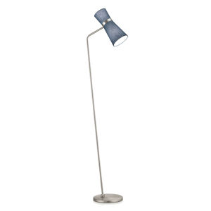 Knapstein Stojací lampa Yuna-S nikl spruce blue, pohyblivá