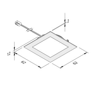 Hera LED podhledové světlo FAQ 58 nerez 3ks, 3W 4 000K