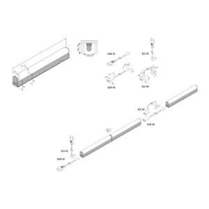 Hera LED světelná lišta EcoLite F HO, 3 000K, 115cm