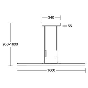 HerzBlut HerzBlut Leonora závěsné světlo Up&Down 160cm