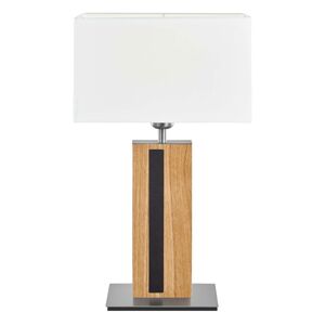 HerzBlut HerzBlut Maive stolní lampa bílá, dub olej, 56 cm