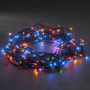 Konstsmide Christmas Pestrý MikroLED světelný řetěz 80 zdrojů 10,5m