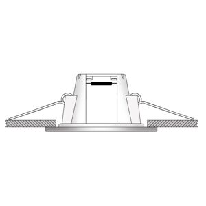 Ledino LED podhledové svítidlo Holstein IP65, 116°, bílá