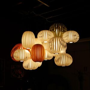 LZF LamPS LZF Poppy Medium závěsné světlo, buk