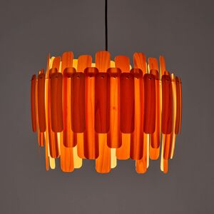 LZF LamPS LZF Maruja dřevěné závěsné světlo, oranžová