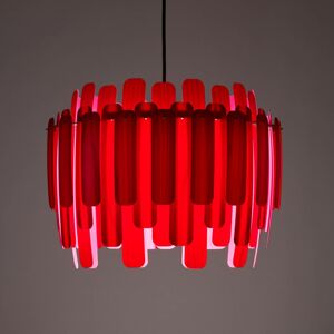 LZF LamPS LZF Maruja dřevěné závěsné světlo, červená