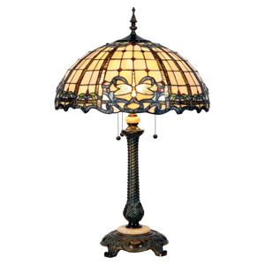 Clayre&Eef Nádherná stojací lampa Atlantis v Tiffany stylu