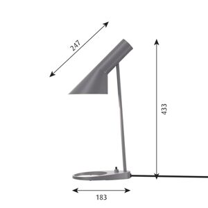 Louis Poulsen Louis Poulsen AJ Mini stolní lampa, tmavě šedá