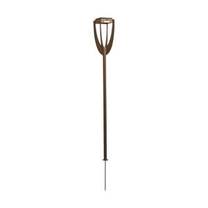 Les Jardins LED solární světlo Tulip se zemním hrotem, corten