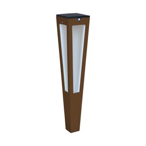 Les Jardins LED solární pochodeň Tinka, senzor, 62 cm, corten