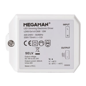 Megaman LED ovladač pro Rico HR, stmívací U-DIM, 12 W