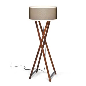 Marset MARSET Cala 140 stojací lampa, IP65, iroko/hnědá