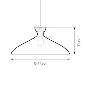 NYTA Nyta Pretty wide závěsné světlo 3 m, černá lesklá