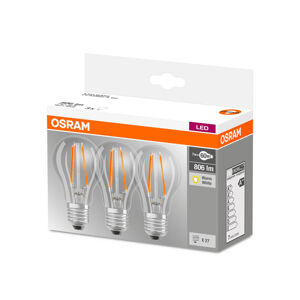 OSRAM Žárovka LED E27 6W, teplá bílá, sada 3ks