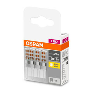 OSRAM OSRAM LED pinová žárovka G9 1,9W 2 700 K čirá 3ks
