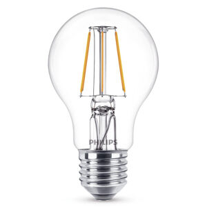 Philips Philips E27 A60 LED žárovka filament 4W 2700K čirá