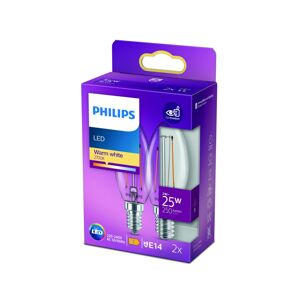 Philips Philips LED svíčka filament E14 2W 2 700K 2ks