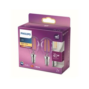 Philips Philips LED žárovka E14 4,3W P45 Filament 2700K 2k