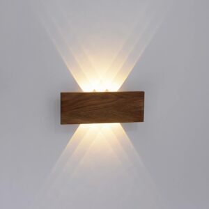 Paul Neuhaus Paul Neuhaus Palma LED nástěnné světlo dřevo 32 cm