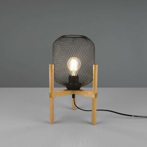 Reality Leuchten Stolní lampa Calimero s třínohým dřevěným stojanem