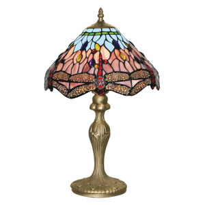 Searchlight Stolní lampa Dragonfly v Tiffany stylu