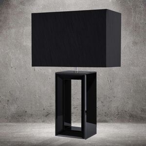 Searchlight Textilní stolní lampa Mirror, černá