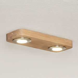 Euluna LED stropní svítidlo Sunniva dřevěný design
