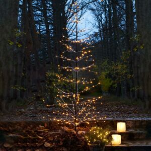 Sirius LED strom Isaac výška 210 cm hnědý zasněžený