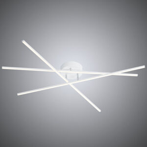 Trio Lighting Bílé stropní LED světlo Titiac s funkcí stmívače