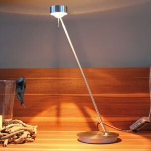 Top Light Stolní lampa PUK TABLE, chrom matný