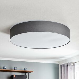 TK Lighting Stropní svítidlo Rondo, šedé Ø 80 cm