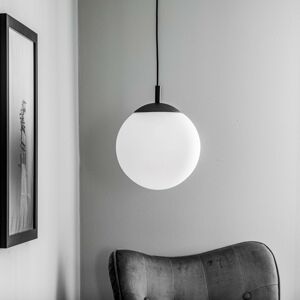 TK Lighting Závěsné svítidlo Maxi se skleněným stínidlem, jedno světlo Ø 25 cm