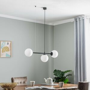 TK Lighting Závěsné svítidlo Celeste s kulovým sklem, tři světla