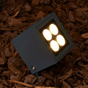 Lucande Reflektor s hrotem Charlie LED venkovní IP65