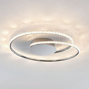 Lindby Lindby Joline LED stropní světlo, krystal, 45 cm